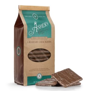 Asher's Milk Chocolate Covered Graham Crackers Bag 7.15oz 6ct